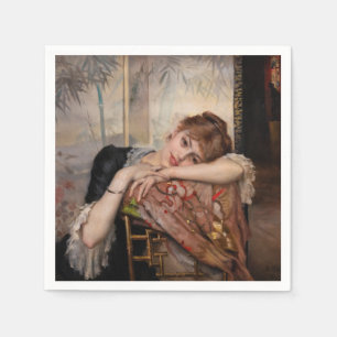 Albert Edelfelt - The Parisienne / Virginie Napkins