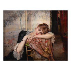 Albert Edelfelt - The Parisienne / Virginie Photo Print