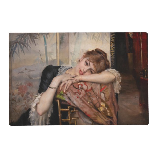 Albert Edelfelt - The Parisienne / Virginie Placemat (Front)
