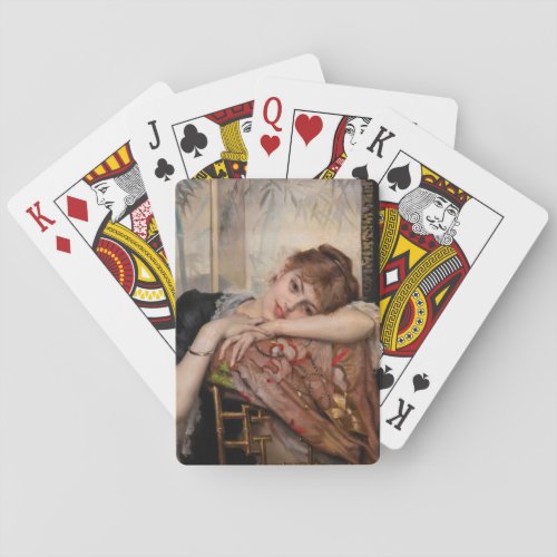 Albert Edelfelt _ The Parisienne  Virginie Playing Cards