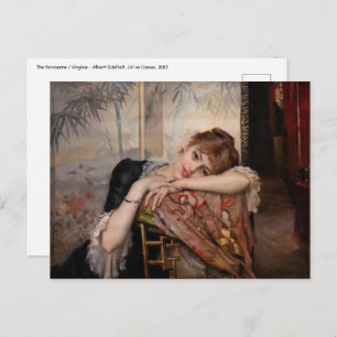 Albert Edelfelt - The Parisienne / Virginie Postcard