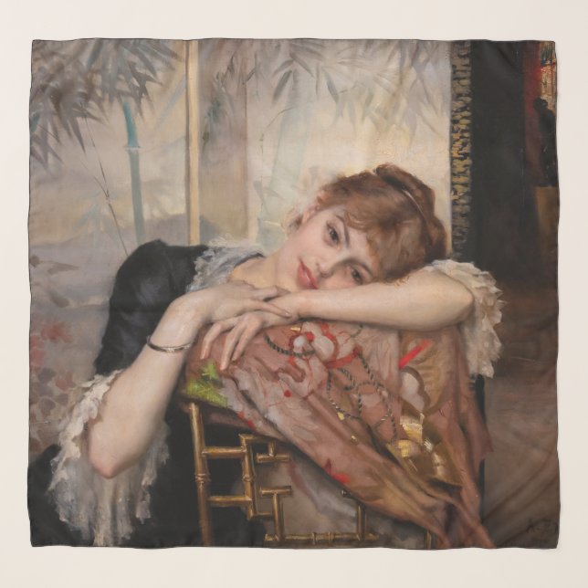 Albert Edelfelt - The Parisienne / Virginie Scarf (Front)