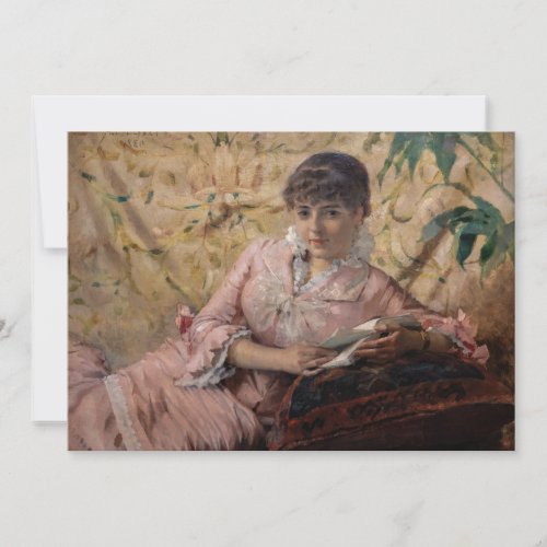 Albert Edelfelt _ The Reading Parisienne Invitation