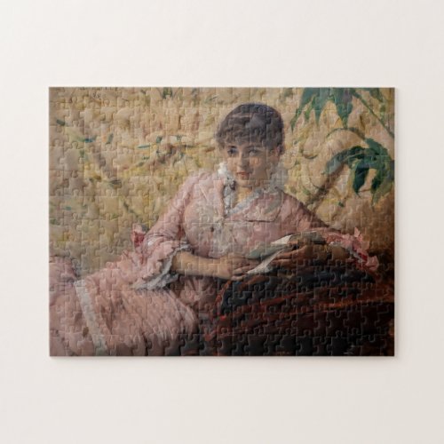 Albert Edelfelt _ The Reading Parisienne Jigsaw Puzzle