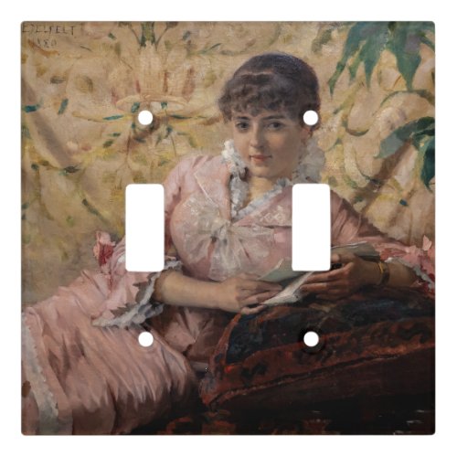 Albert Edelfelt _ The Reading Parisienne Light Switch Cover