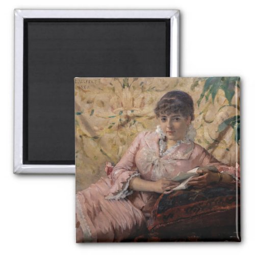 Albert Edelfelt _ The Reading Parisienne Magnet