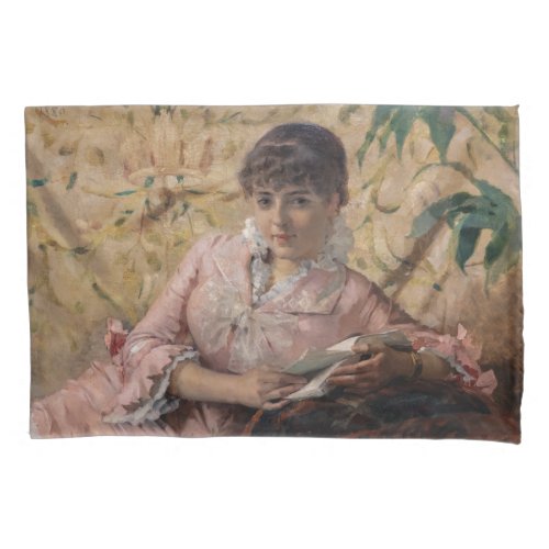 Albert Edelfelt _ The Reading Parisienne Pillow Case