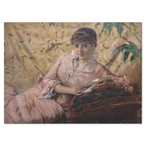 Albert Edelfelt _ The Reading Parisienne Tissue Paper