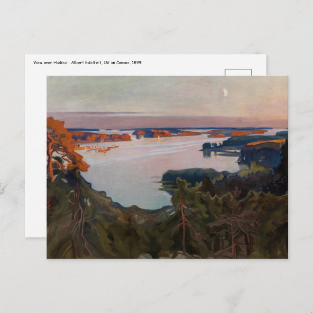 Albert Edelfelt - View over Haikko Postcard (Front/Back)