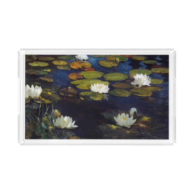 Albert Edelfelt - Water Lilies, Study Acrylic Tray (Front)