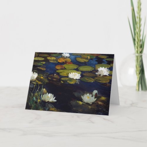 Albert Edelfelt _ Water Lilies Study Card