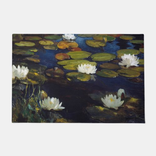 Albert Edelfelt _ Water Lilies Study Doormat