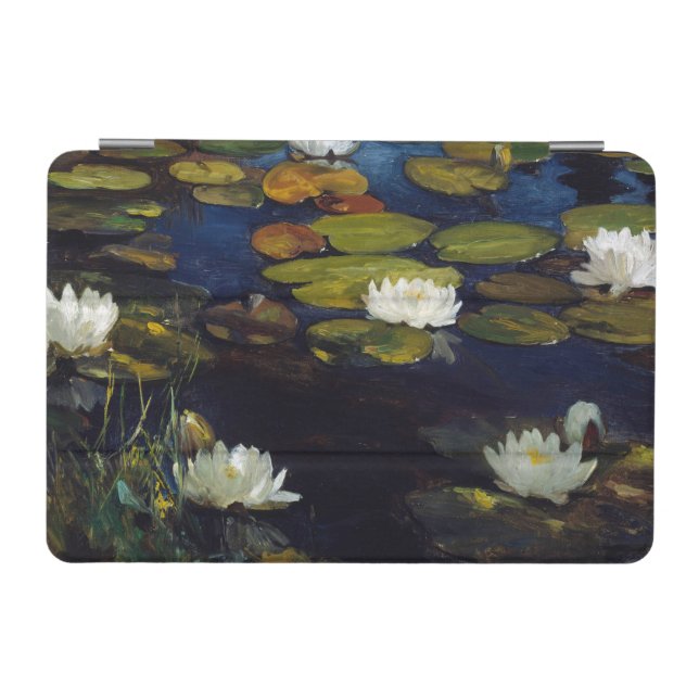 Albert Edelfelt - Water Lilies, Study iPad Mini Cover (Horizontal)