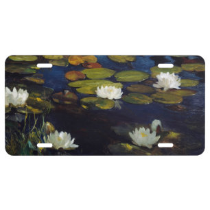 Albert Edelfelt - Water Lilies, Study License Plate