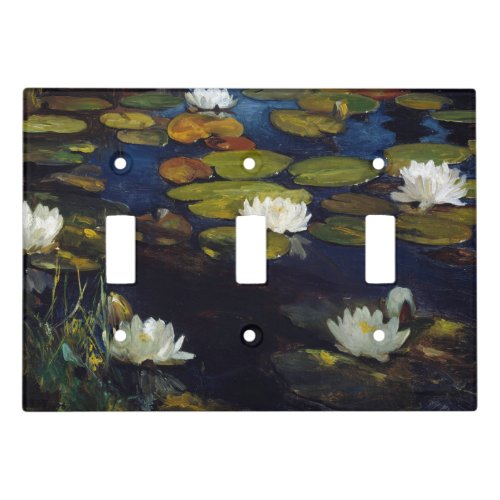 Albert Edelfelt _ Water Lilies Study Light Switch Cover