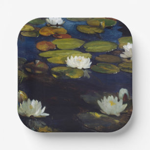 Albert Edelfelt - Water Lilies, Study Paper Plates