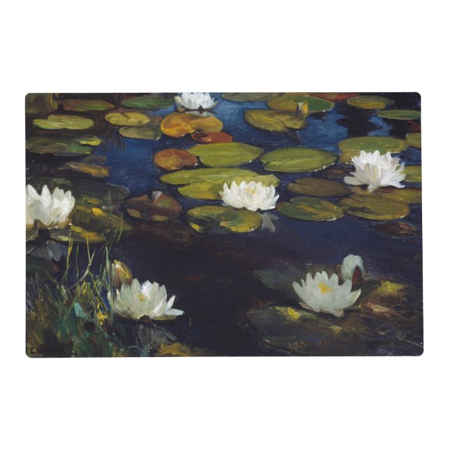 Albert Edelfelt - Water Lilies, Study Placemat (Front)