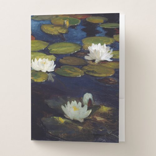 Albert Edelfelt _ Water Lilies Study Pocket Folder