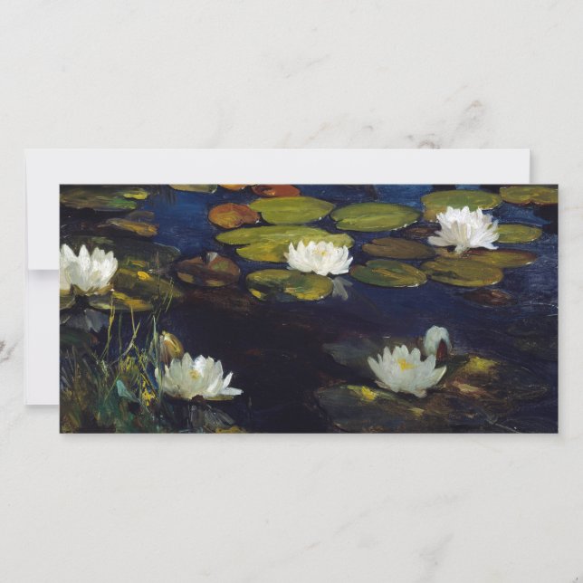 Albert Edelfelt - Water Lilies, Study Thank You Card (Front)