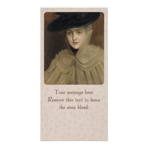 Albert Edelfelt Woman with a black hat CC0166 Card