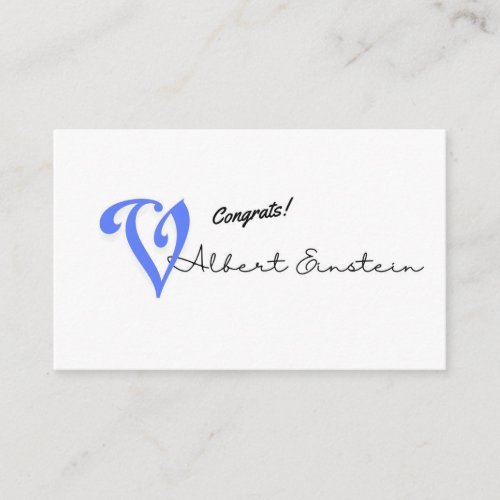 Albert  einstein theme based Buisness card