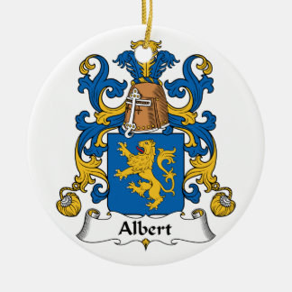 Albert Family Crest Ceramic Ornament