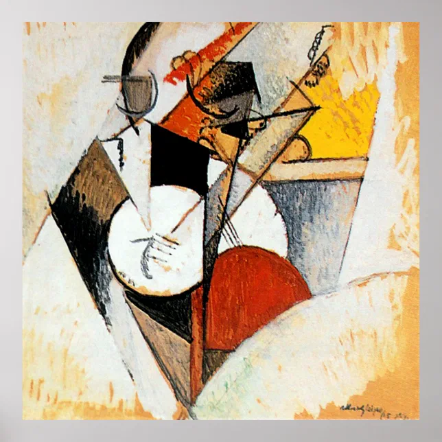 Albert Gleizes Jazz Composition Abstract painting Poster | Zazzle