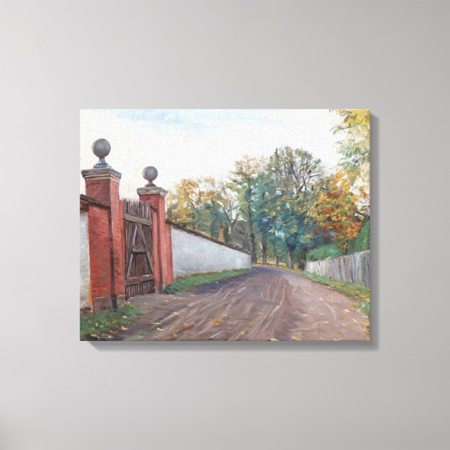 Albert Gottschalk - An Old Garden Gate, Kogegaard Canvas Print (Front)