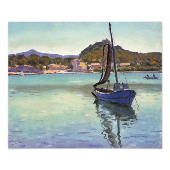 Albert Marquet Small Boat at Porquerolles Bay Post Photo Print (Front)