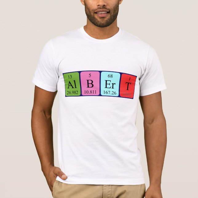 Albert periodic table name shirt (Front)