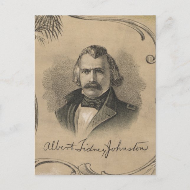 Albert Sidney Johnston Postcard (Front)