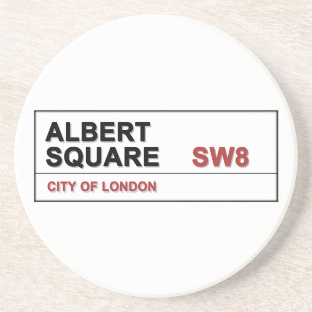 Albert Square London England Drink Coaster (Front)