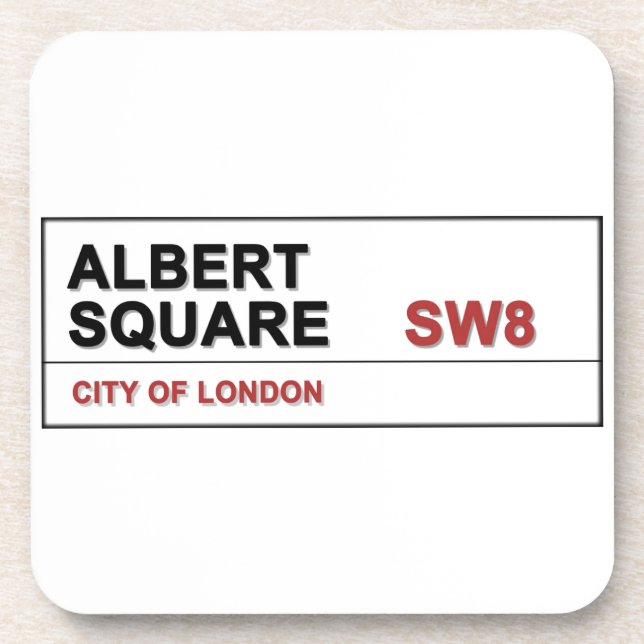 Albert Square London England Drink Coaster (Front)