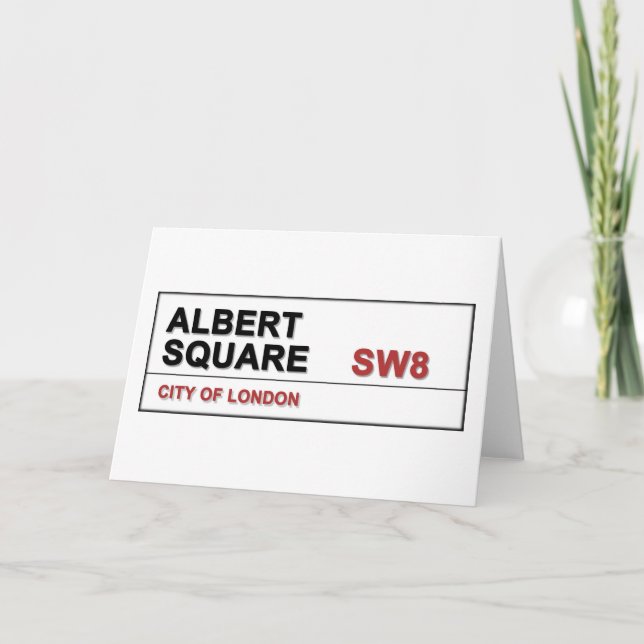 Albert Square London England Holiday Card (Front)