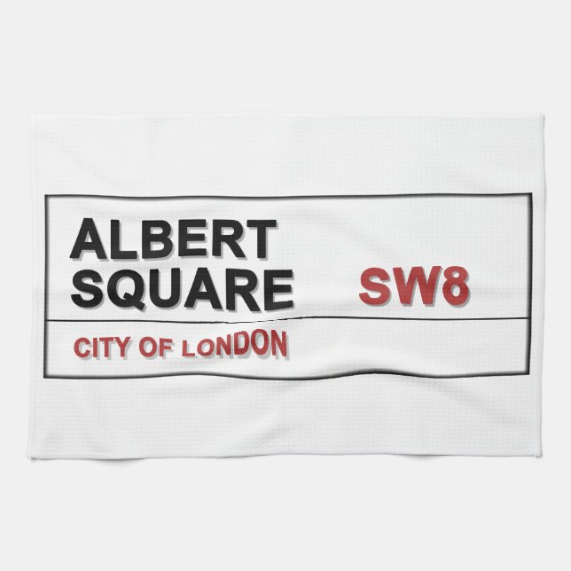 Albert Square London England Towel (Horizontal)