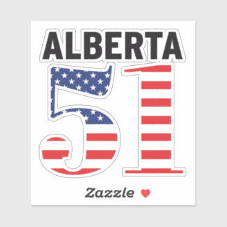 Alberta 51st American State WEXIT Sticker