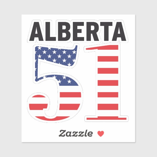 Alberta 51st American State WEXIT Sticker (Sheet)