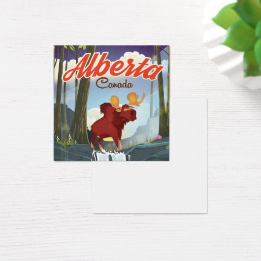 Alberta Canada cartoon travel poster (Desk)