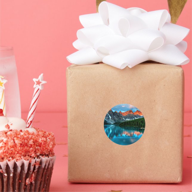 Alberta, Canada Classic Round Sticker (Party)