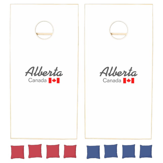 Alberta, Canada Cornhole Set (Set)