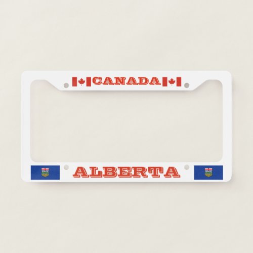 Alberta Canada Custom License Plate Frame