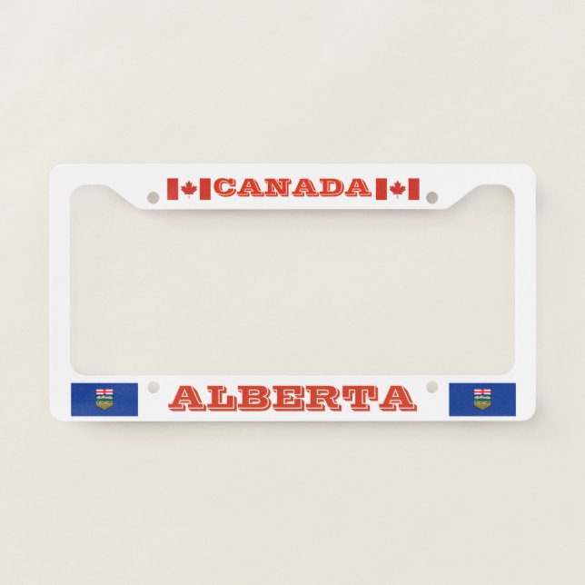 Alberta Canada Custom License Plate Frame (Front)