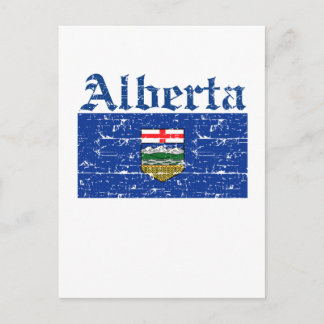 Alberta Canada Flag design Postcard