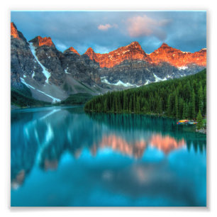 Alberta Canada Lake Louise Summer Adventure Photo Print