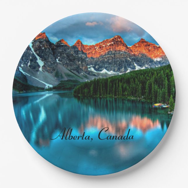 Alberta, Canada Paper Plates (Front)