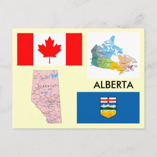 Alberta, Canada Postcard