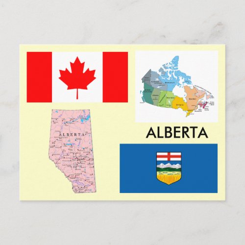 Alberta Canada Postcard