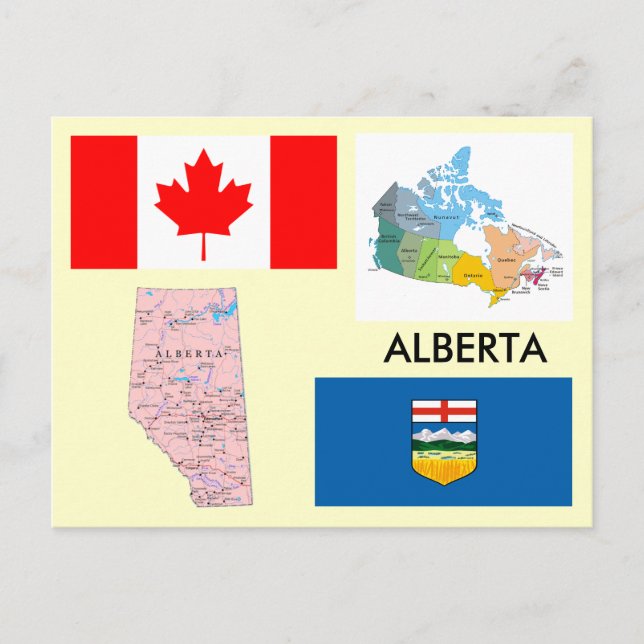 Alberta, Canada Postcard (Front)