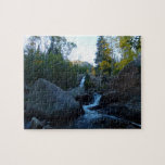 Alberta Falls at Sunrise at Rocky Mountains Jigsaw Puzzle