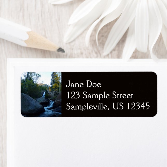 Alberta Falls at Sunrise at Rocky Mountains Label (Insitu)